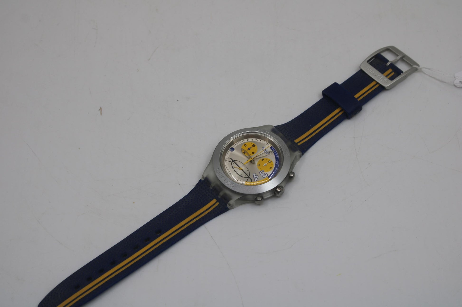 Vintage Swatch Diaphane Irony Chrono, 'Shaq 34', Near Mint or Mint, SVCK4007, Original Swatch Strap