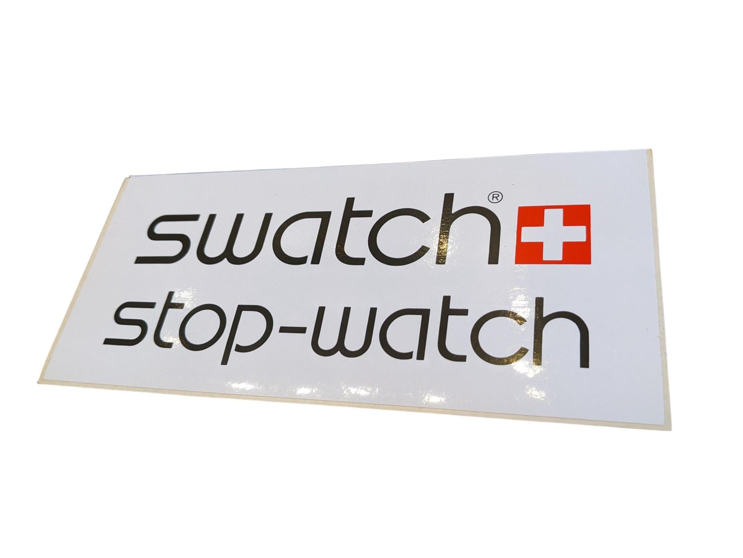 Swatch Vintage Dealer Stop-Watch Sticker, original and unused 80s, 90s