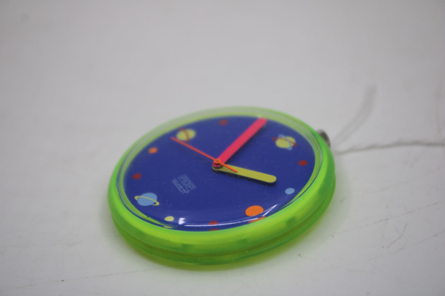 1989, Swatch, PopSwatch, 'White Zebra', PWBK111, NO strap and NO popring, working 100%, BRANDNEW, Never Worn