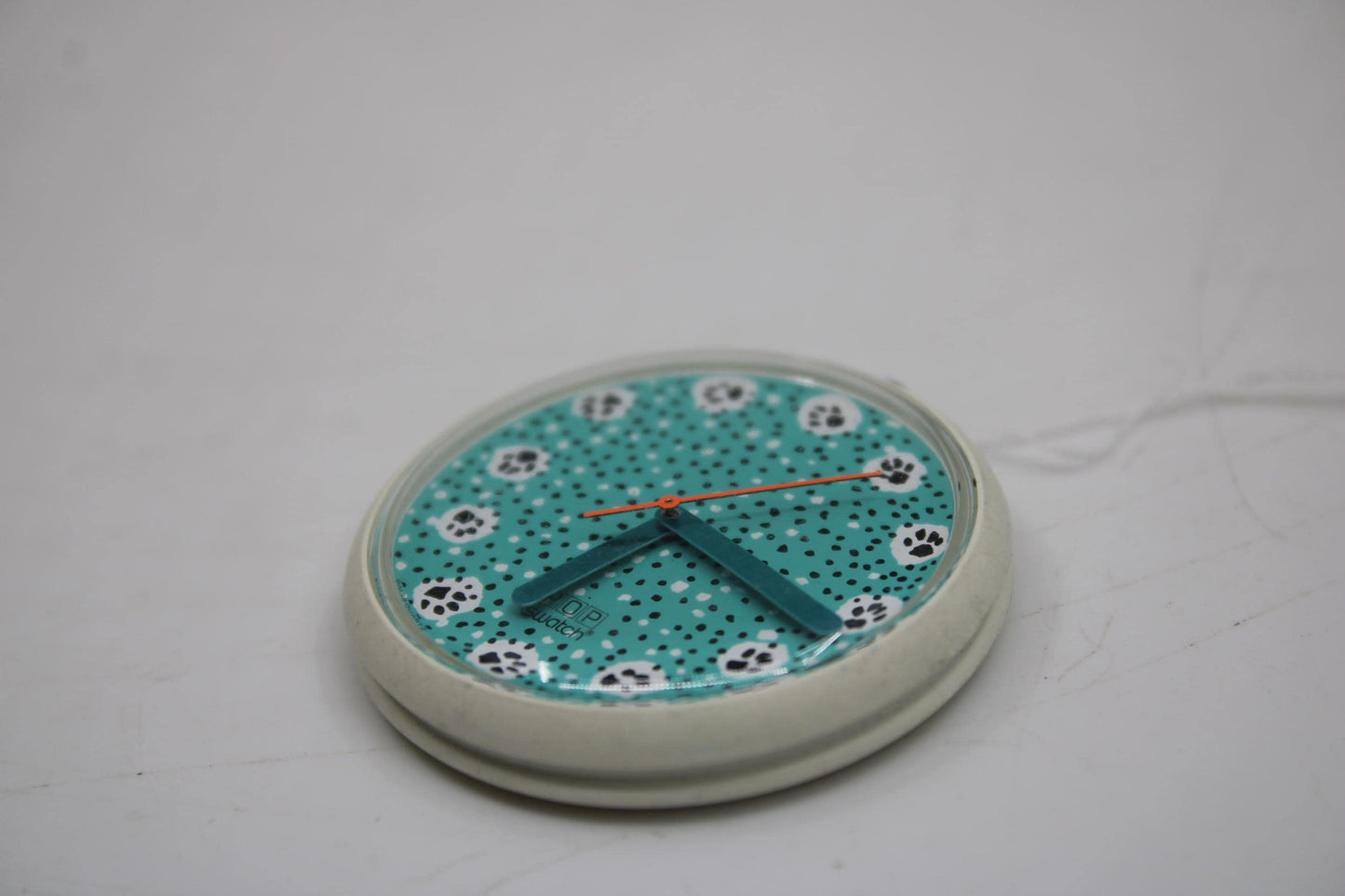 1989, Swatch, PopSwatch, 'Polar Paws', PWBK103, NO strap and NO popring, working 100%, BRANDNEW, Never Worn