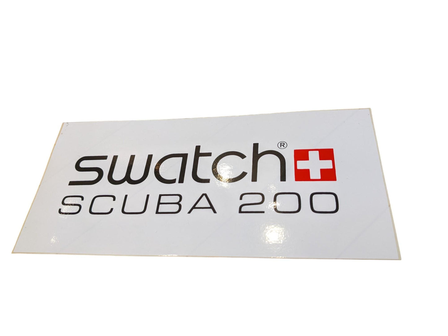 Swatch Vintage Dealer Scuba 200 Sticker, original and unused 80s, 90s