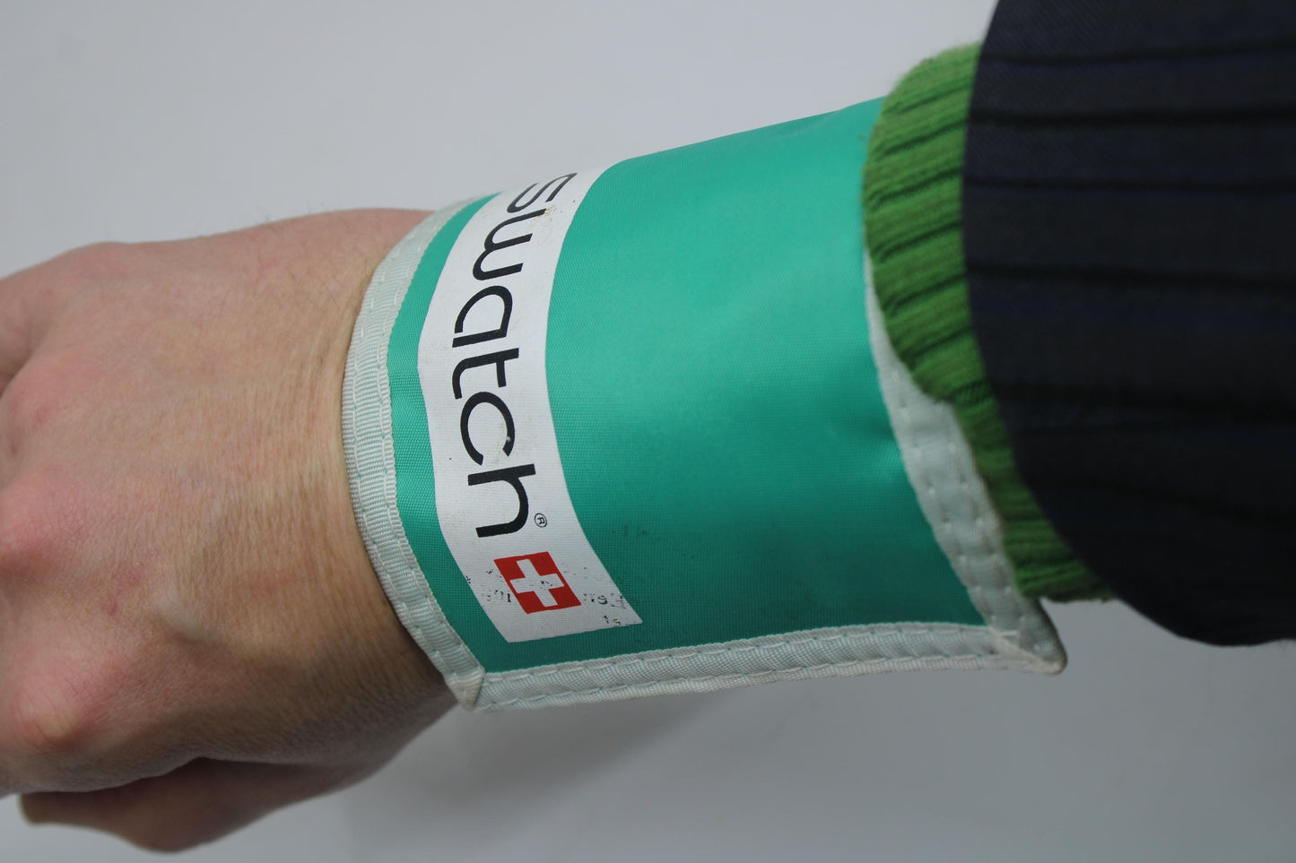 90s rare Swatch hook and loop cup holder or wristband (?) might have another function?