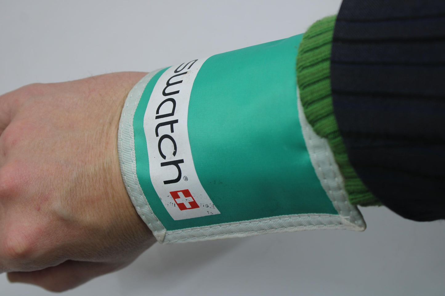 90s rare Swatch hook and loop cup holder or wristband (?) might have another function?