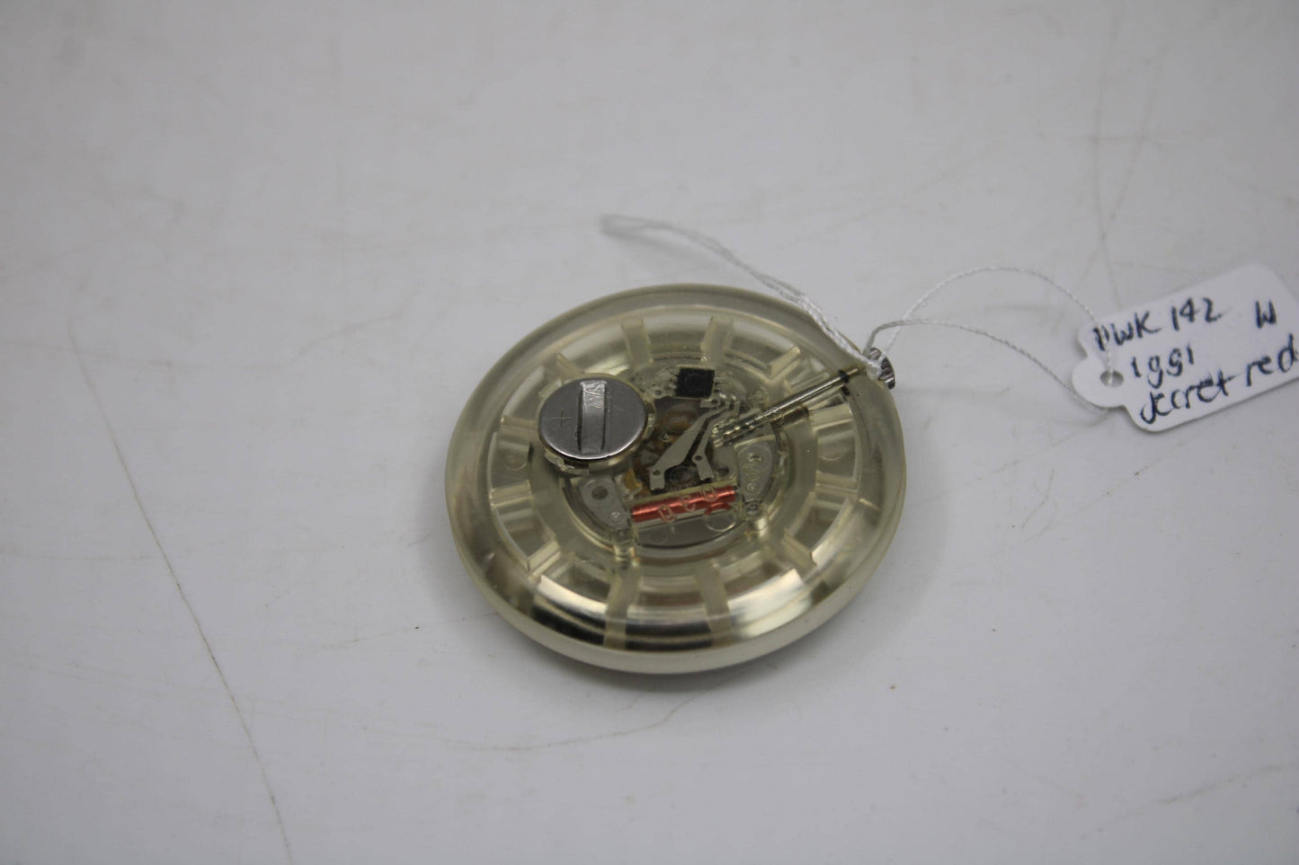 1991, Swatch, PopSwatch, 'Secret Red', PWK142, NO strap and NO popring, working 100%, BRANDNEW, Never Worn