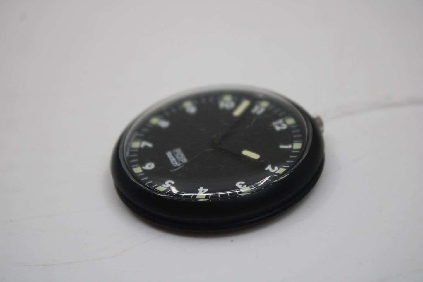 1990, Swatch, PopSwatch, 'Red Game', PWBB135, NO strap and NO popring, working 100%, BRANDNEW, Never Worn