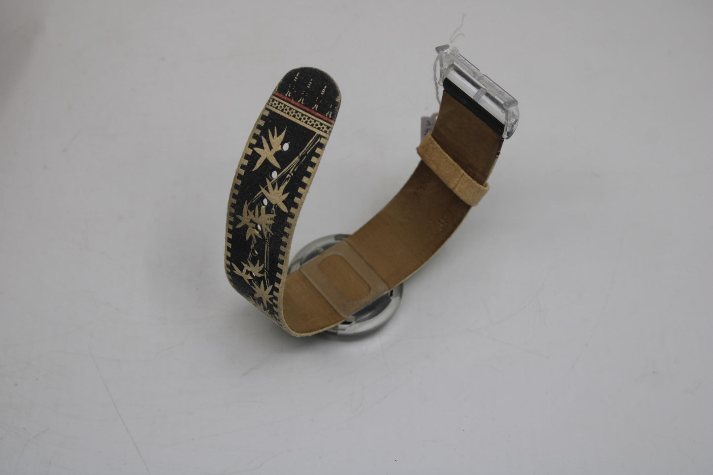 Vintage 1996 PMB104 Pop Swatch, Kishoo, NO box, 100% Working, Beige Strap, Golden Faceplate, near mint condition