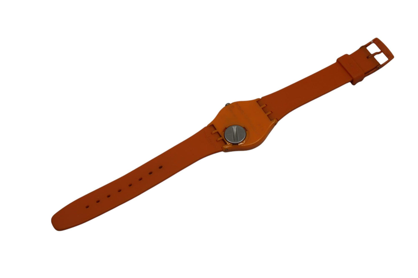 Vintage Gents Swatch, 'Deep Orange' GO111, Nice Used Condition, working 100%, Original Strap