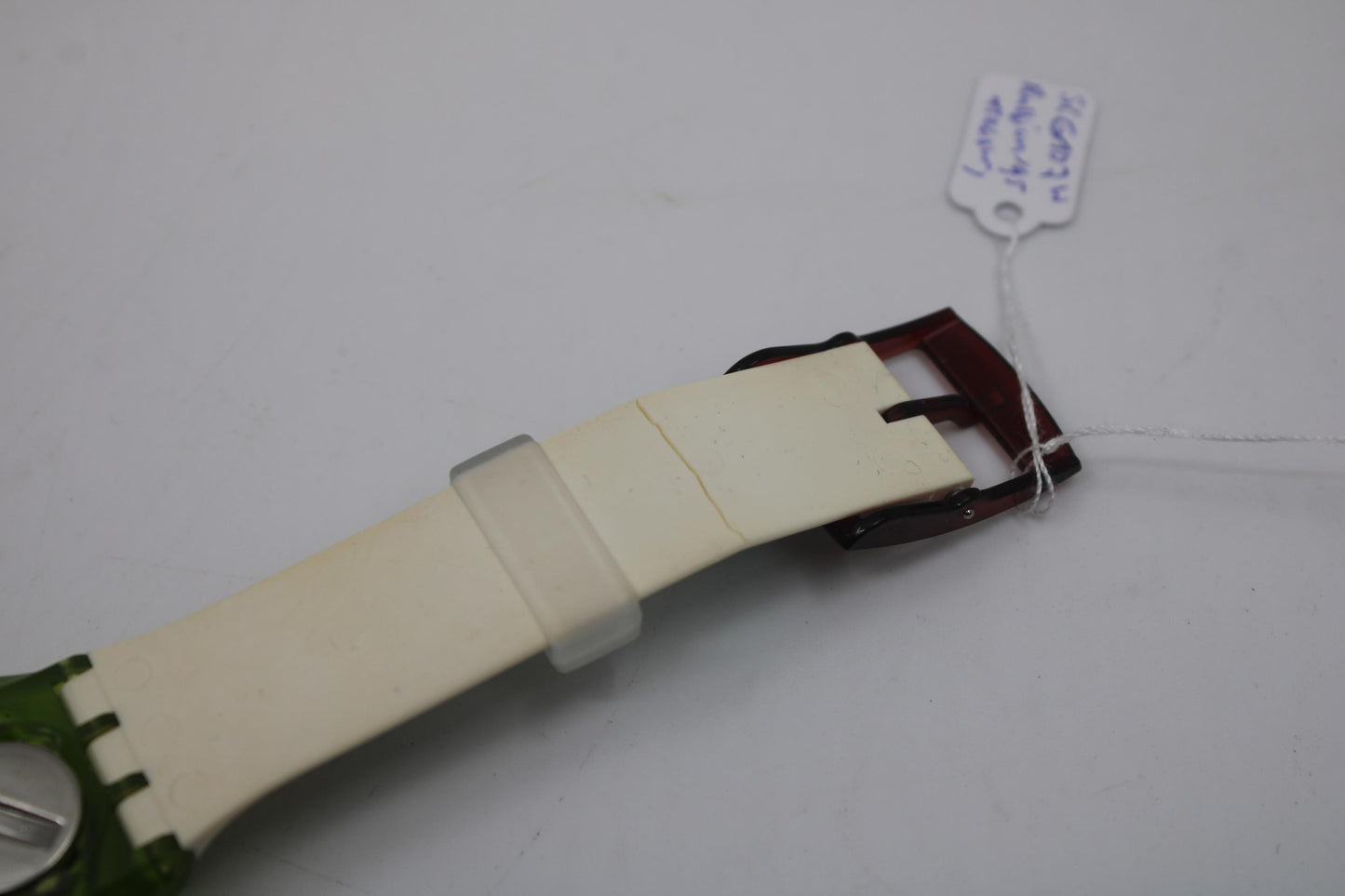 1995 'Russian Treasury' vintage Chrono Swatch SCG107, Unworn, Cracked Strap, working 100%