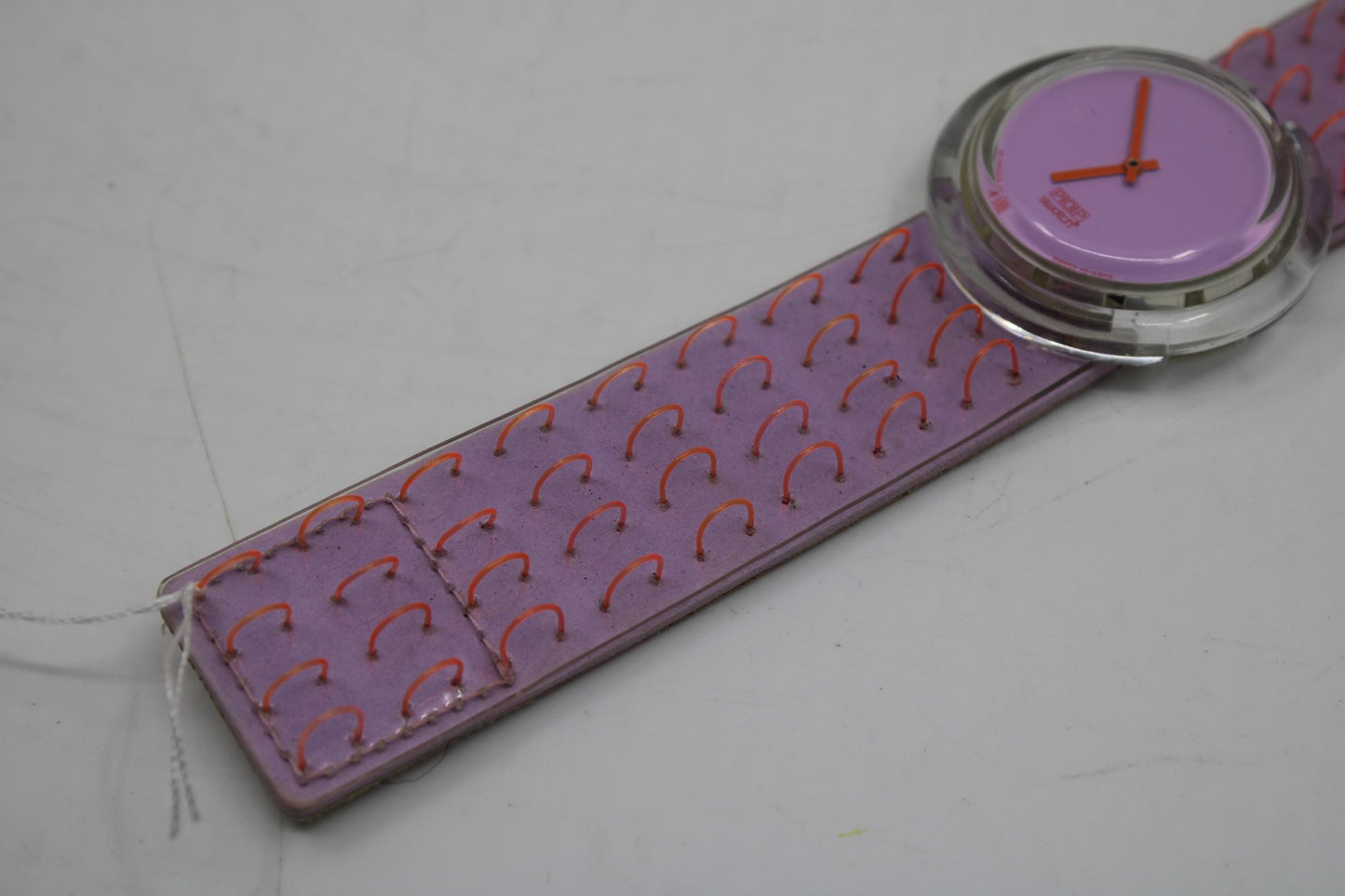 Vintage PMK141 Pop Swatch, Orange Brush, NO box, 100% Working, very nice, used condition