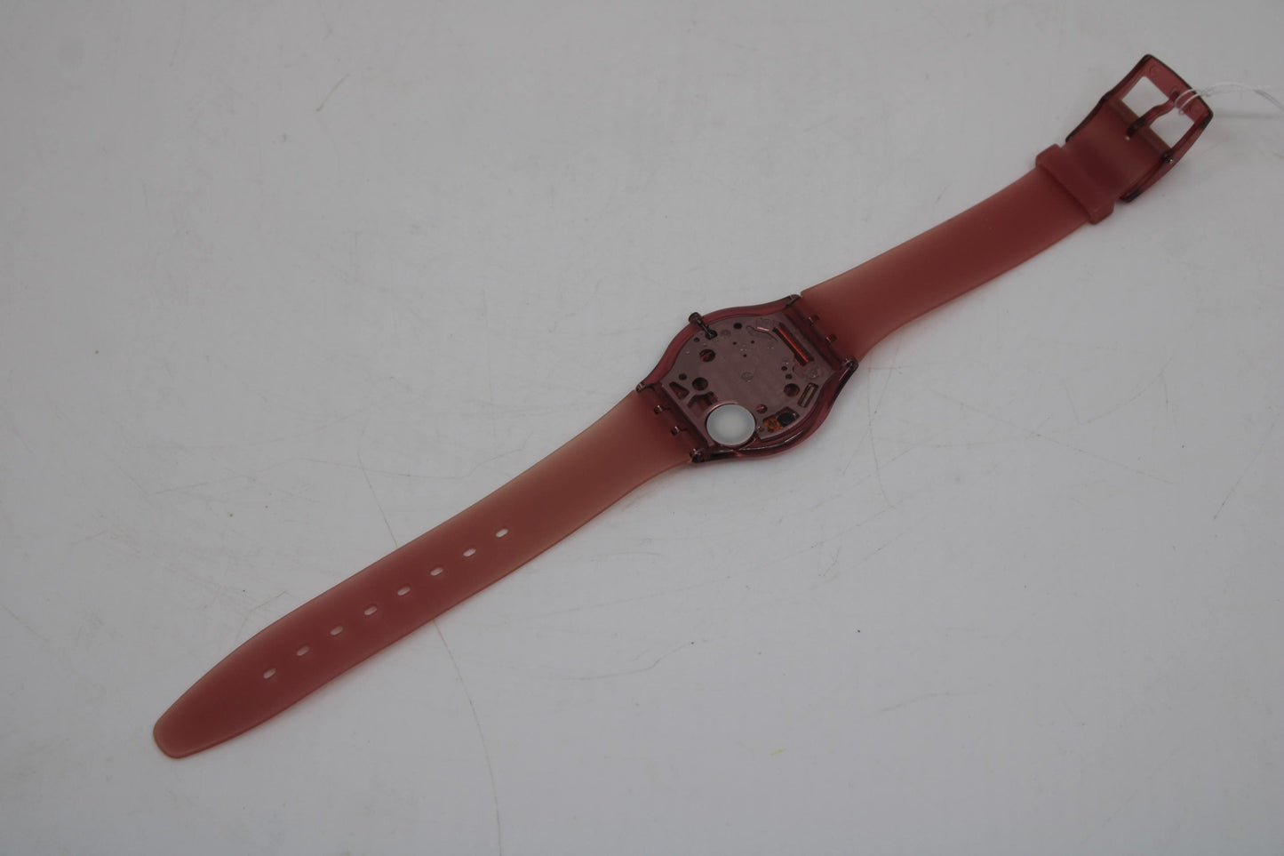 Vintage Skin Swatch 'Burgundy Softness' SFR103, NO box, good, used condition, Watch is working 100%, strap is original