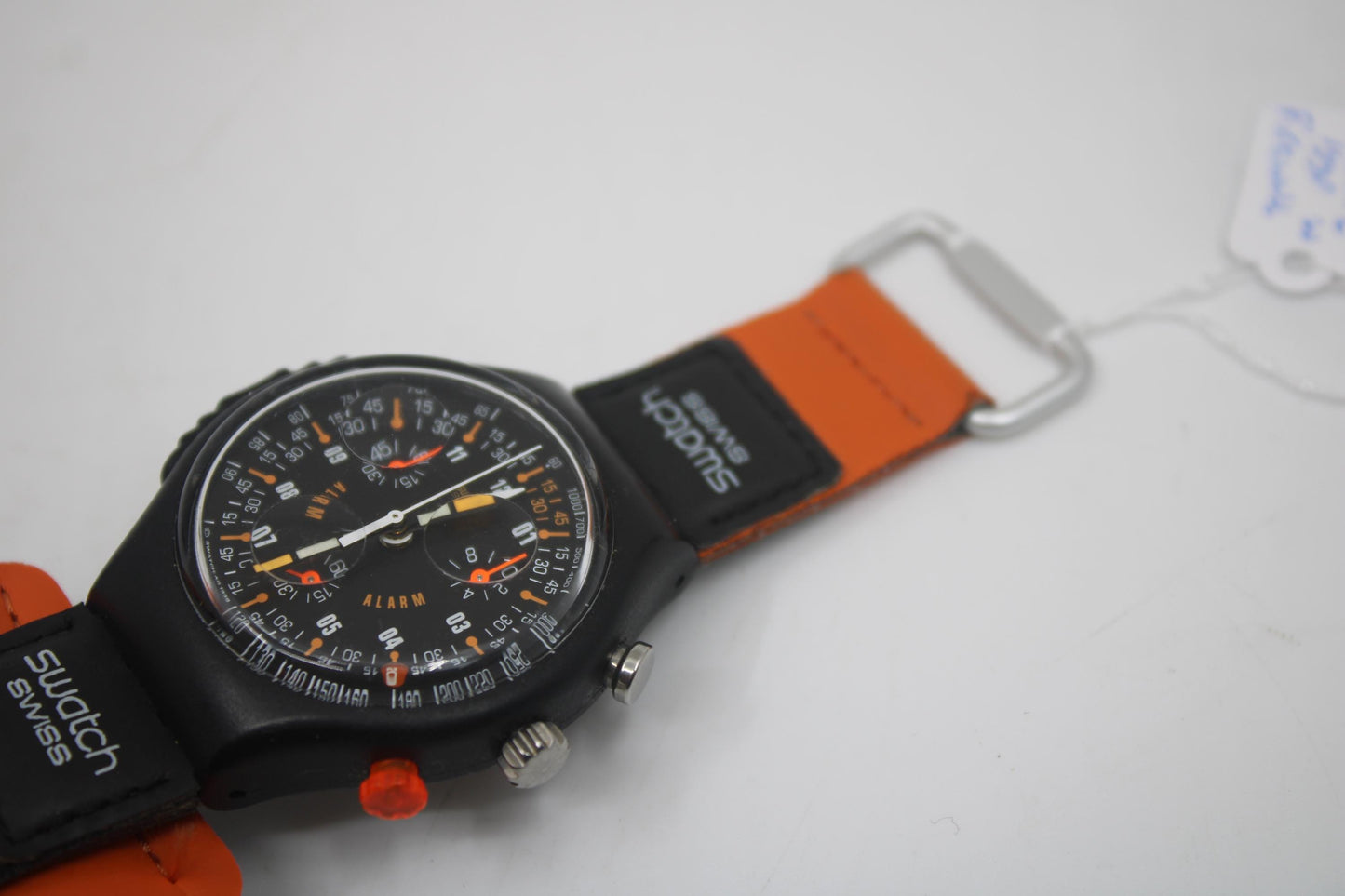 1998 'Firewall' vintage Gents Alarm Chrono Swatch SOB402, NEW OLD STOCK, No Box, Never Worn, working 100% Very Rare