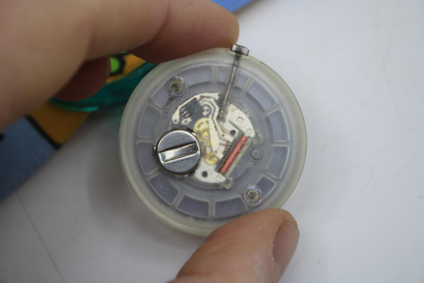 1993, Swatch, PopSwatch, 'Palmtree', PWK187, With strap and With popring, working 100%, BRANDNEW, Never Worn, Shop Dummy, Read description