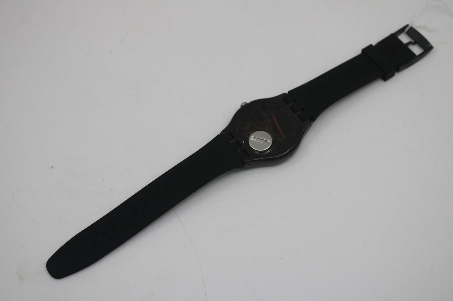 Swatch Watch 41mm New Gent 'Brown Rebel' SUOC700, Silicone strap, Working 100% Nice, Used Condition