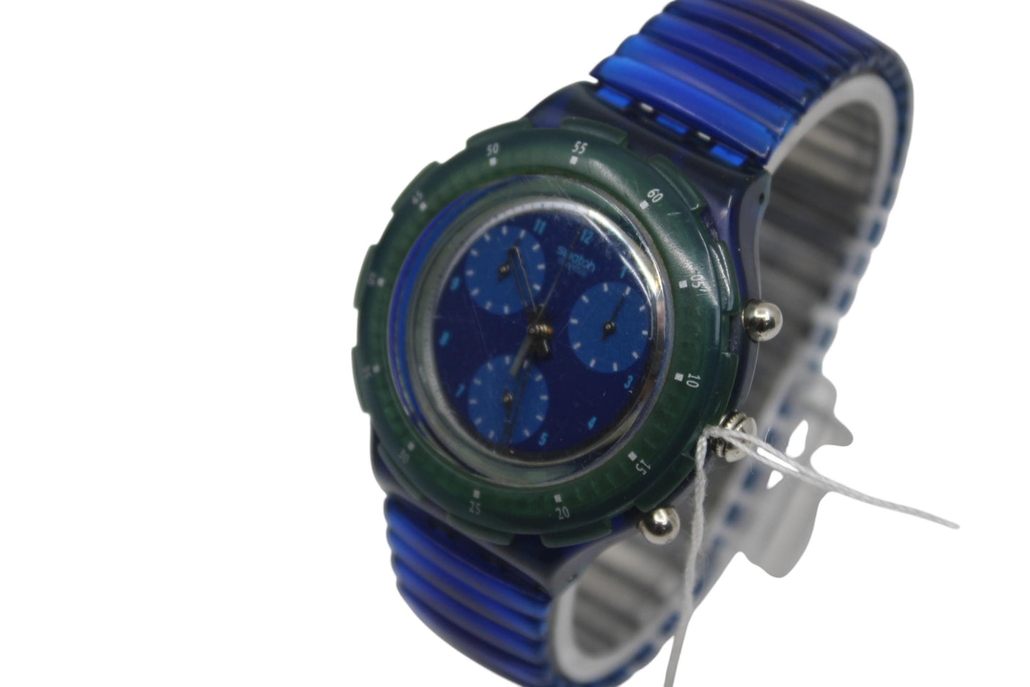 1996 Vintage Swatch Aqua-Chrono Scuba 'Marregiata' SBS100, nice condition, working 100%