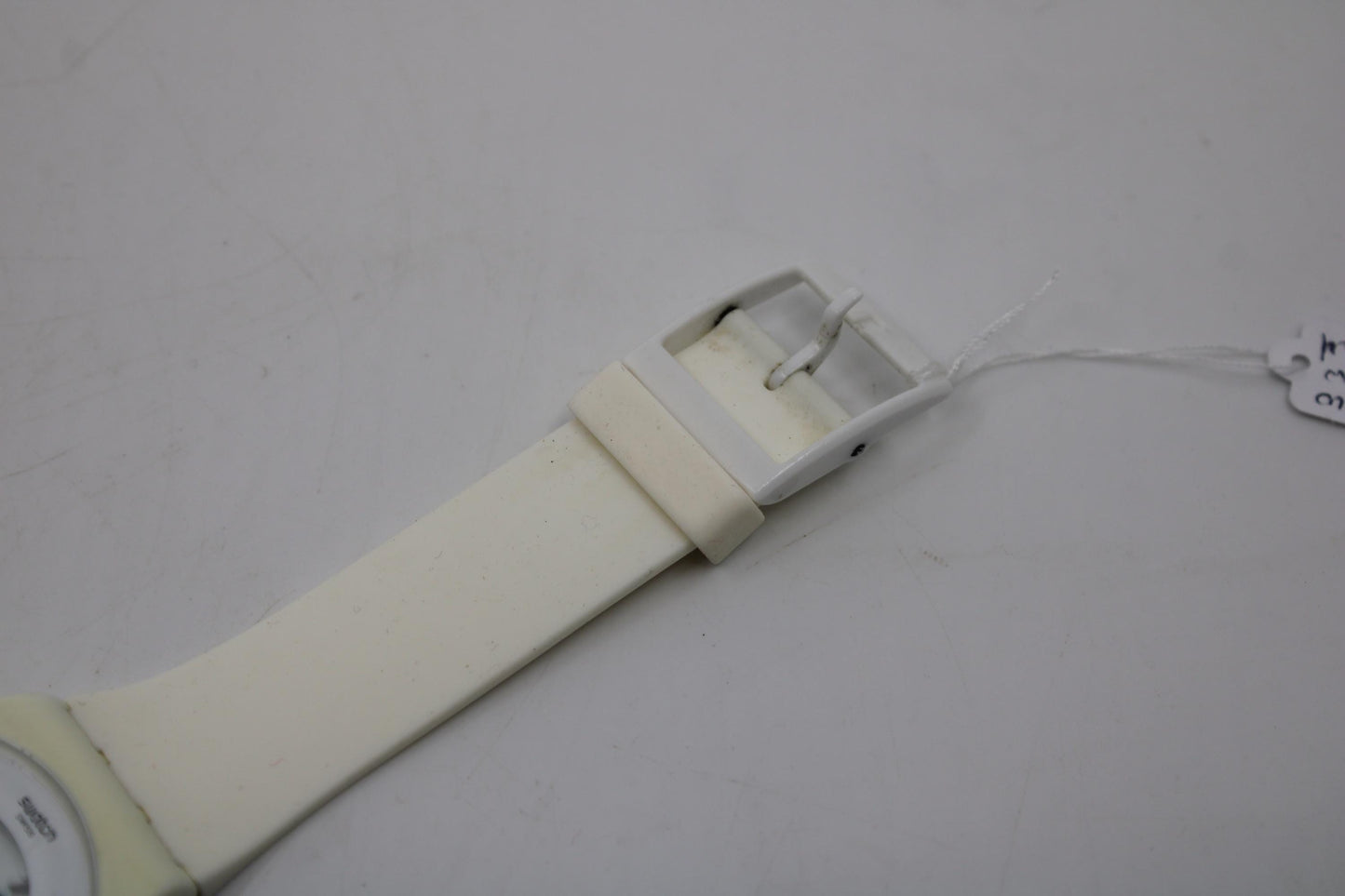 Swatch Watch 41mm New Gent 'White Lacquered' SUOW100, Original strap, Working 100% Nice, Used Condition