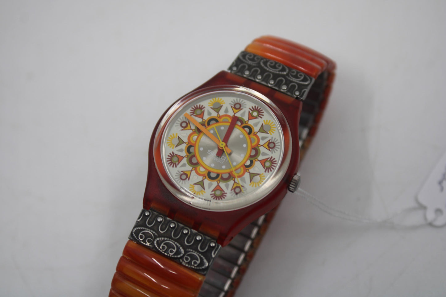 1995 Vintage Gents Swatch 'Curry Powder' GR125/126, new old stock, never worn, working 100% with original strap and new battery