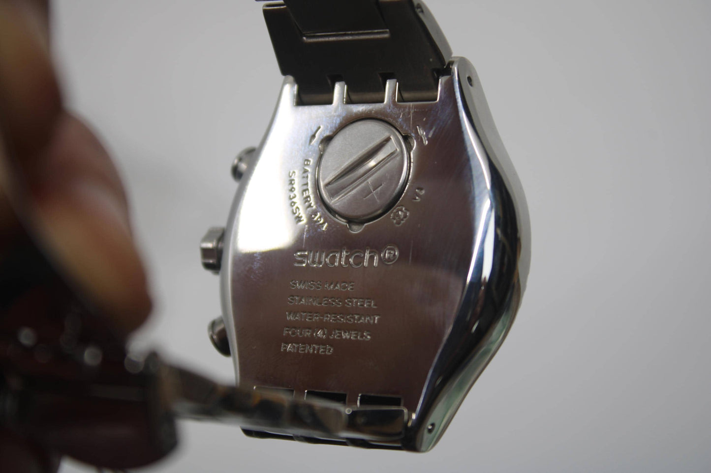 Swatch Irony Chrono, 'Silverish Too' YVS405GC, No Box, NEW OLD STOCK, Never Worn, Working 100%