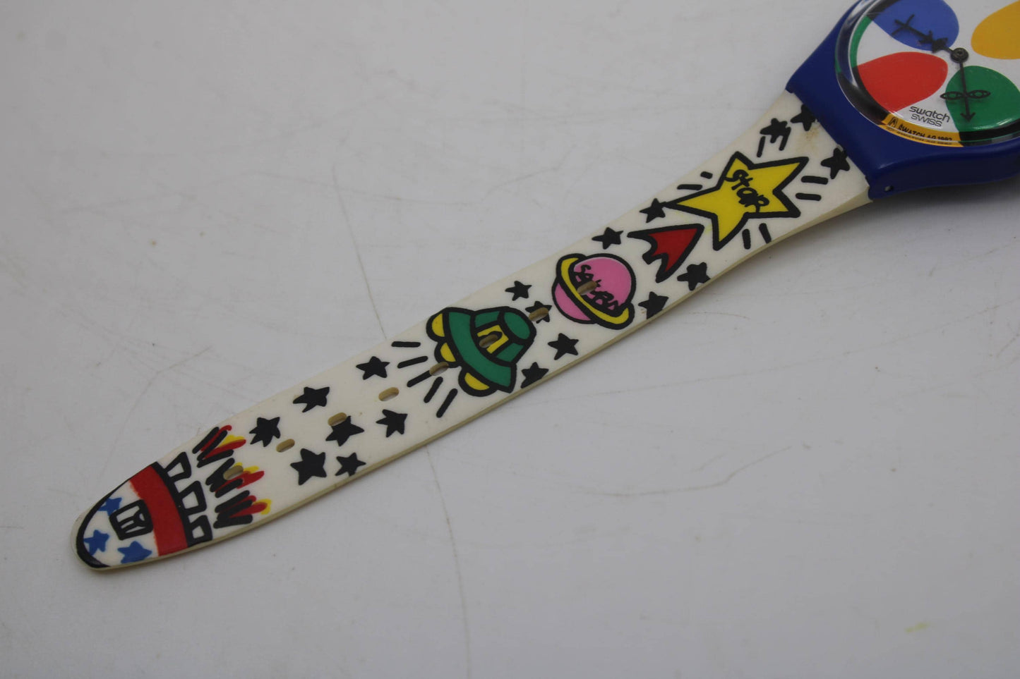 1993 Vintage Gents Swatch 'Space People' GN134, Nice, Used Condition, working 100% with original strap