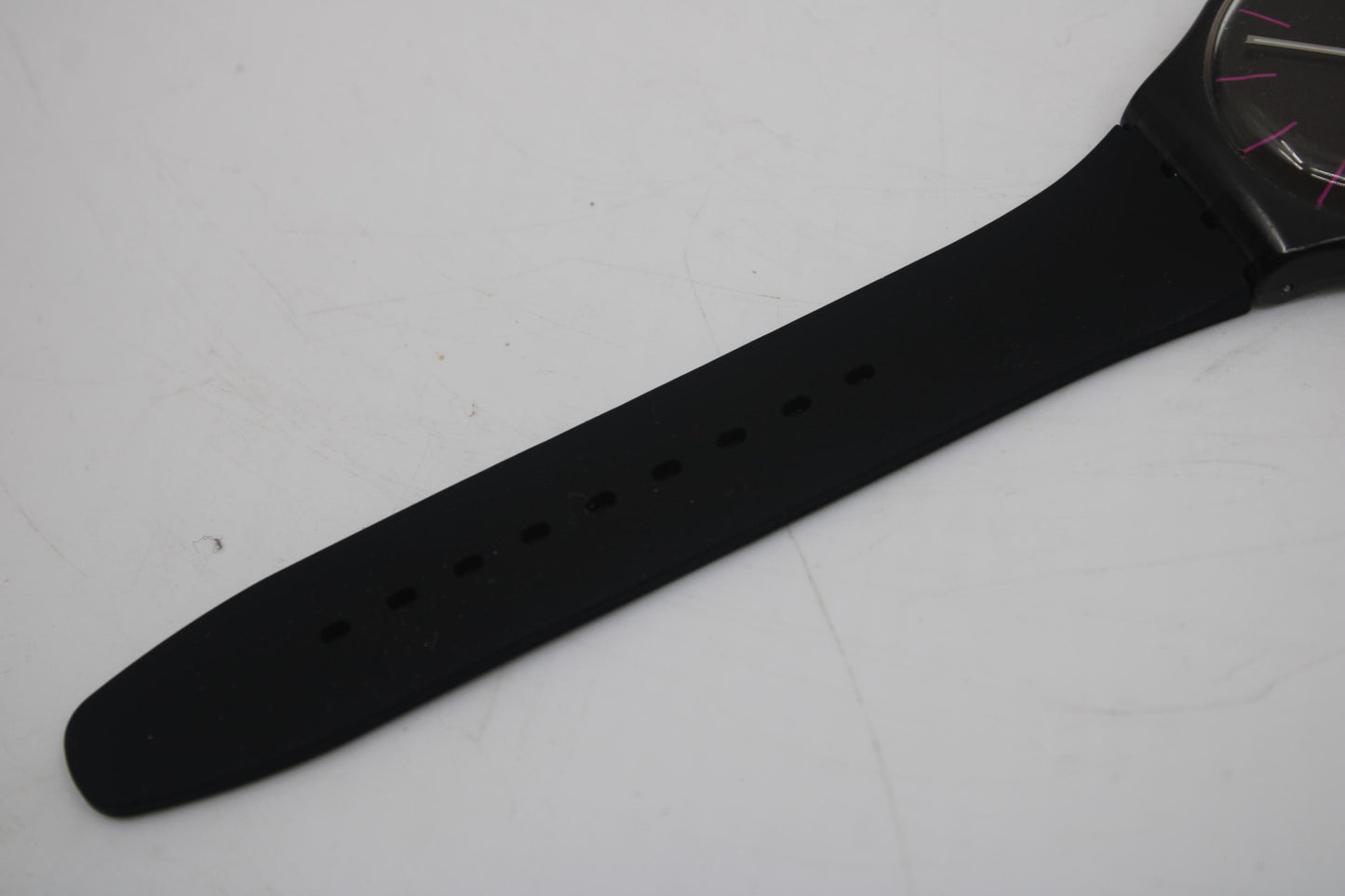 Swatch Watch 41mm New Gent 'Brown Rebel' SUOC700, Silicone strap, Working 100% Nice, Used Condition