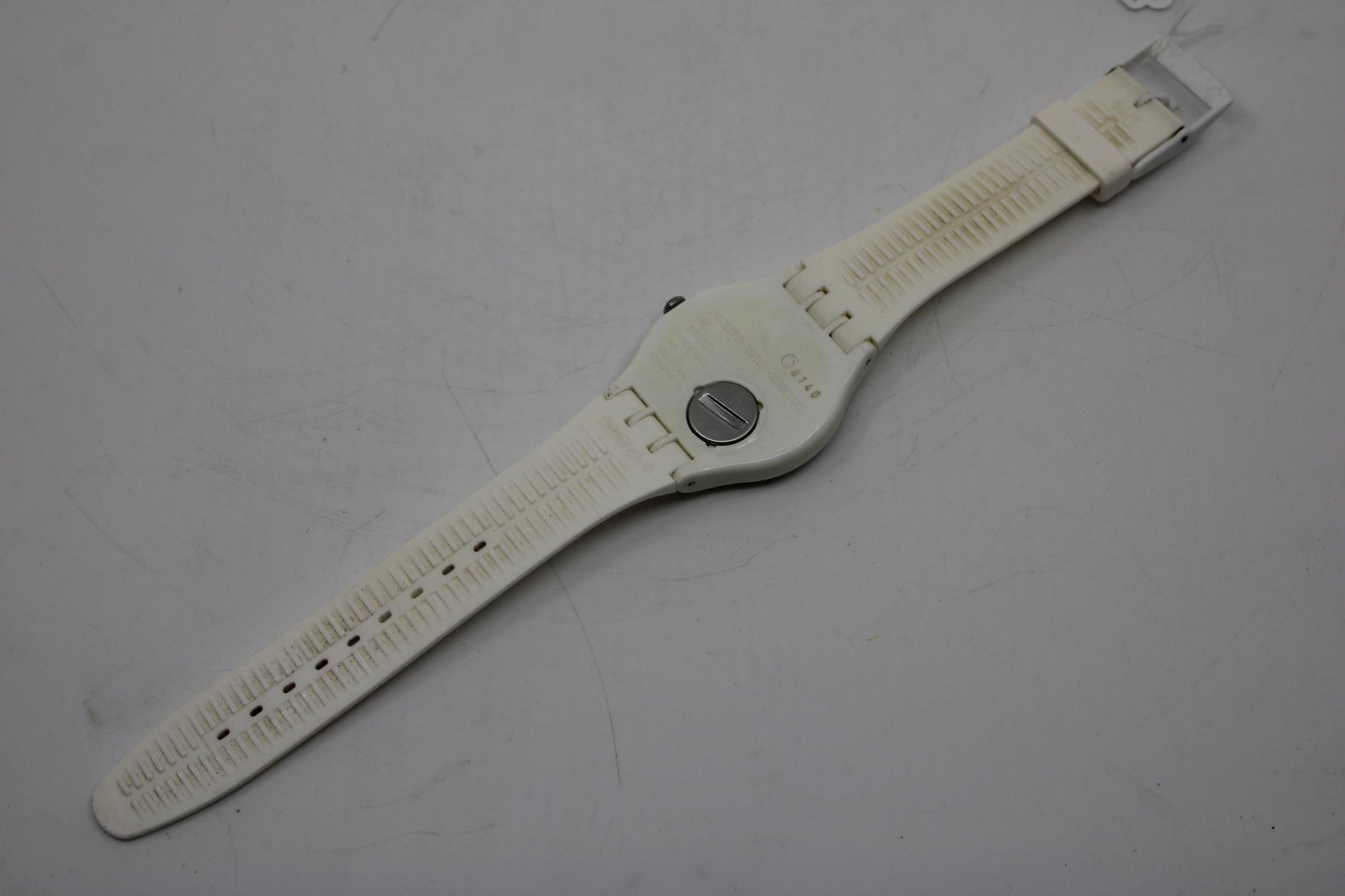 Swatch Watch 41mm New Gent 'White Lacquered' SUOW100, Original strap, Working 100% Nice, Used Condition