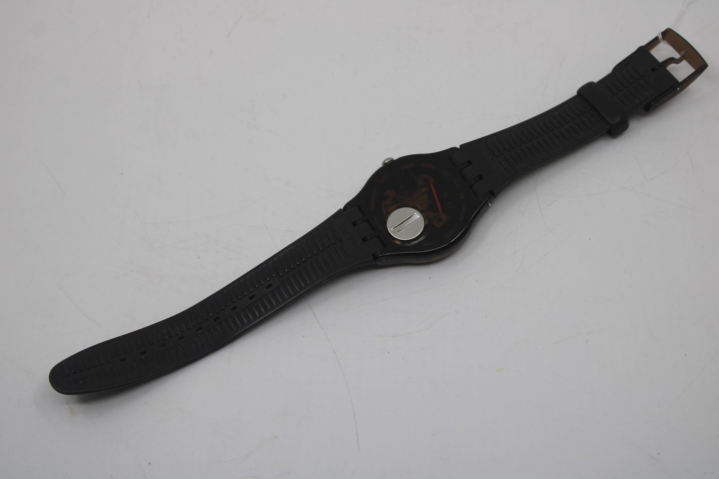 Swatch Watch 41mm New Gent 'Brown Rebel' SUOC700, Original strap, Working 100% Vintage, Used Condition