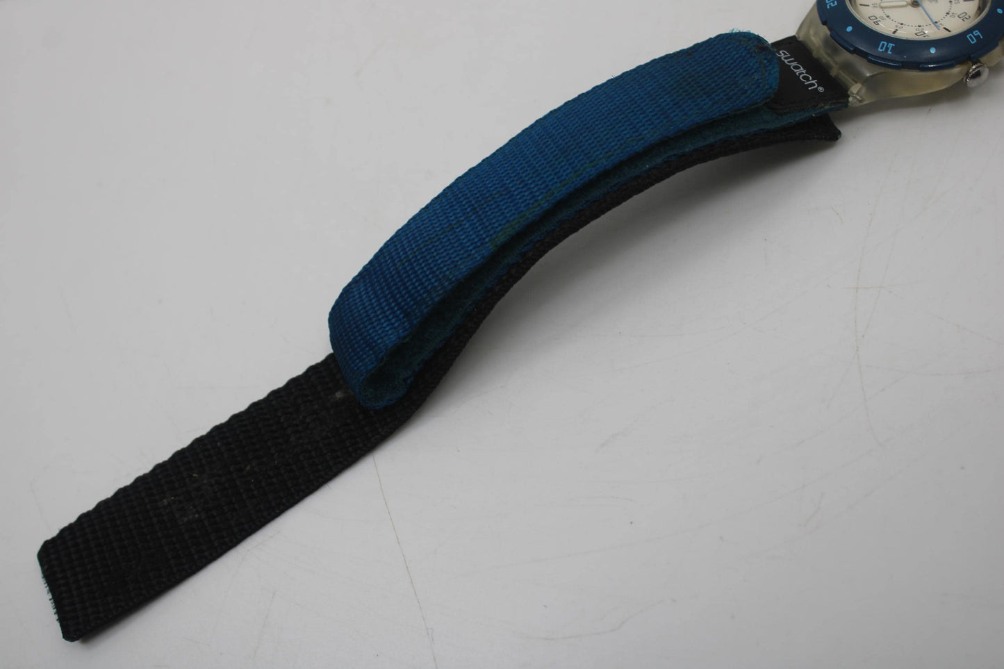 1996 Vintage Swatch Loomi Scuba 'Midnight Bath' SDK911, Hook and Loop strap, Nice, Used Condition, working 100%