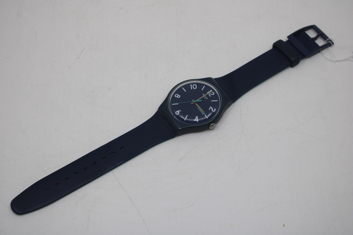 Swatch Watch 41mm New Gent 'Backup Blue' SUON705, Original strap, Working 100% Nice, Used Condition