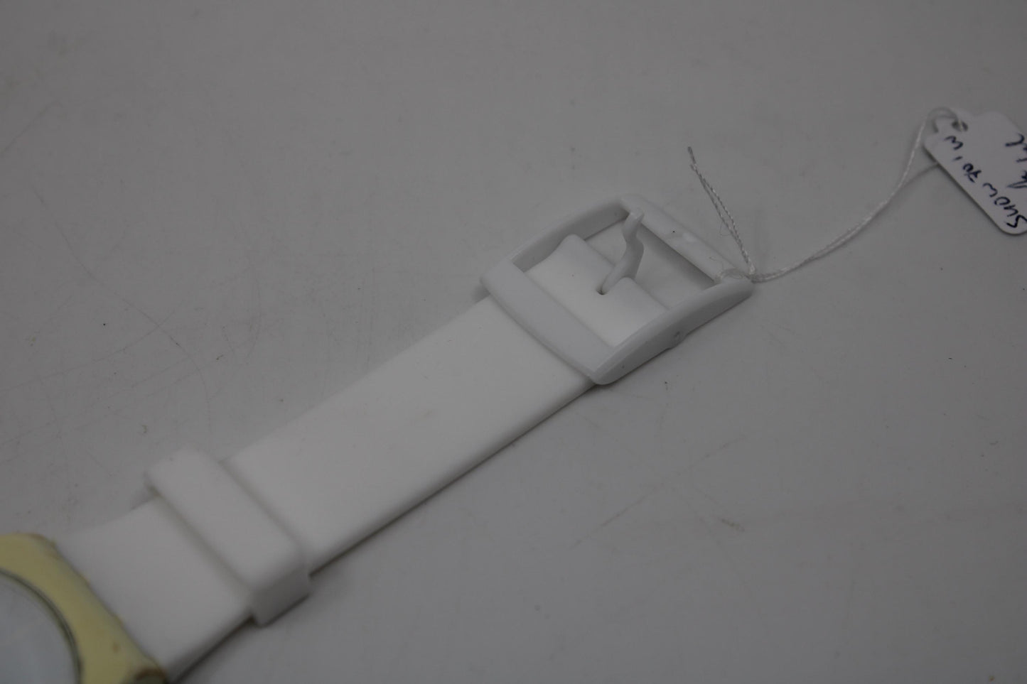 Swatch Watch 41mm New Gent 'White Rebel' SUOW701, New Silicone strap, Working 100% Nice, Used Condition
