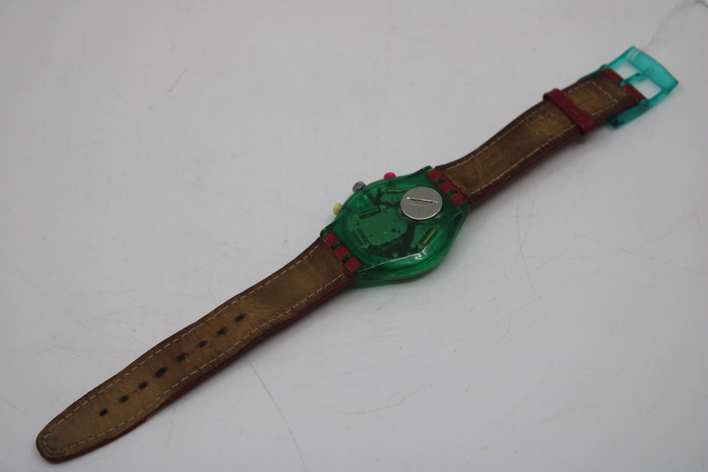 1994 Early 'Tyrone' vintage Gents Chrono Swatch SCG105, Used Condition, with the original strap