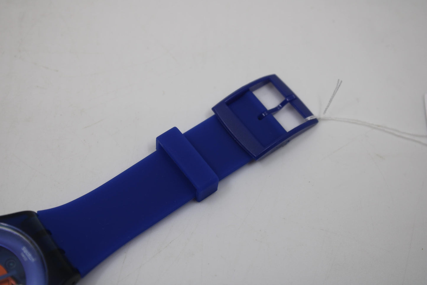 Vintage New Gents Swatch 'Indigo Lacquered' SUON101, in nice, used condition, working fine with a brandnew strap