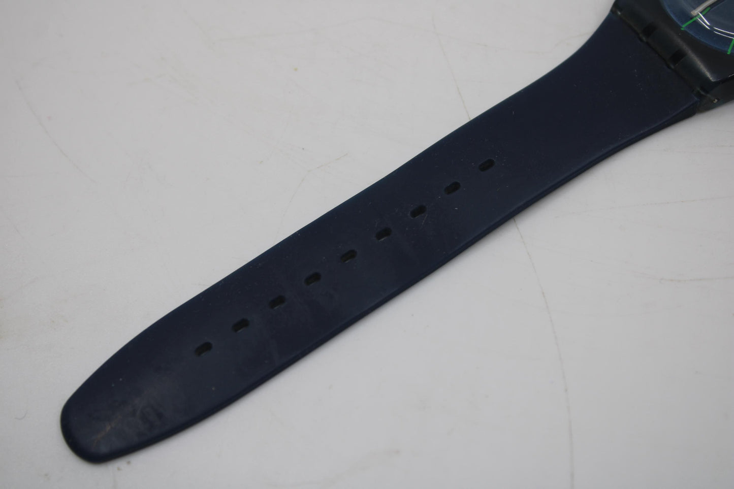 Vintage New Gents 41mm Swatch 'Blue Rebel' SUON700, in good condition, working fine with the original strap