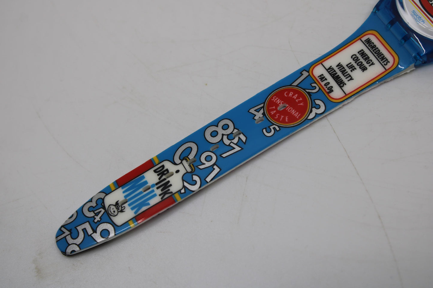 1996 Vintage Gents Swatch 'Good Morning' GN156, New Old Stock, Unworn, working fine with the original strap