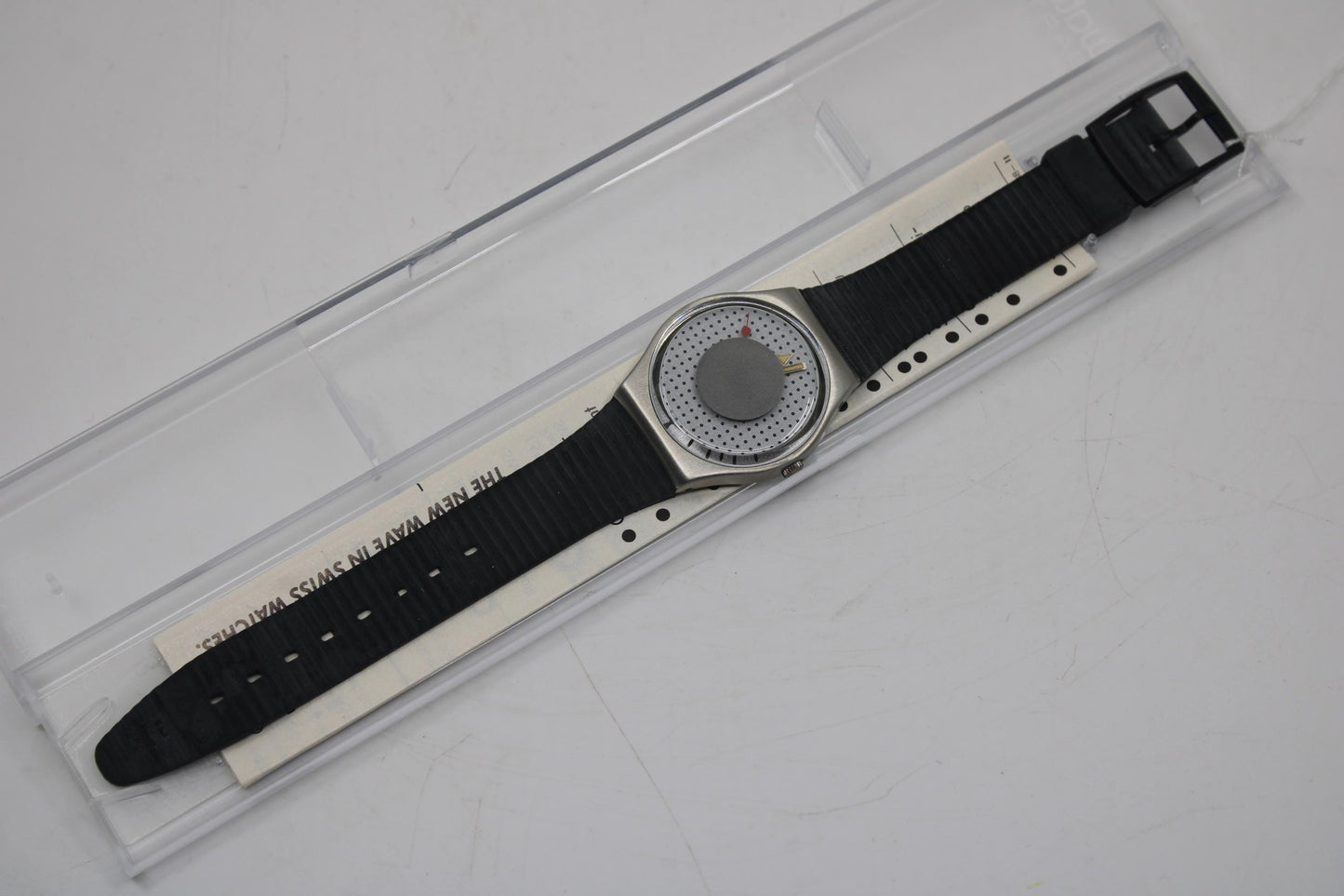 1988 Vintage 34mm Gents Swatch, 'Heartstone', GX100, Unworn, New Old Stock, working fine with original box