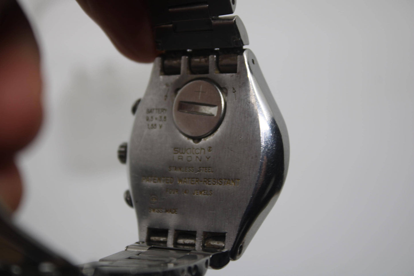 Vintage IRONY Chrono Swatch YCS401G, 'Secret Agent', Good, Used Condition, Working fine