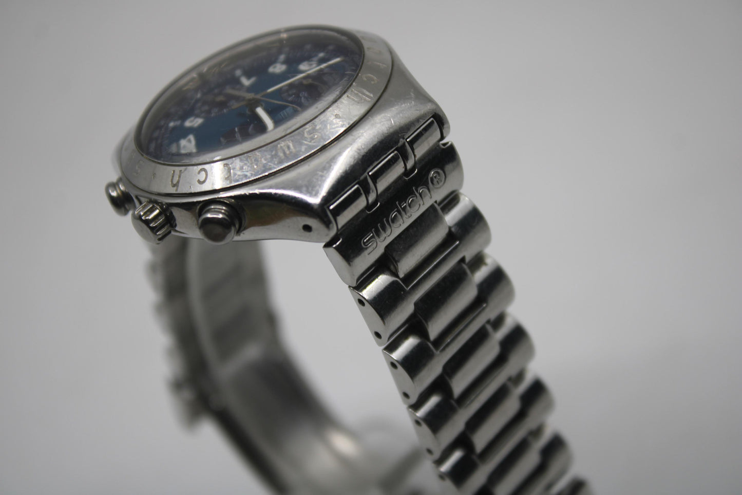 Vintage IRONY Chrono Swatch YCS401G, 'Secret Agent', Good, Used Condition, Working fine