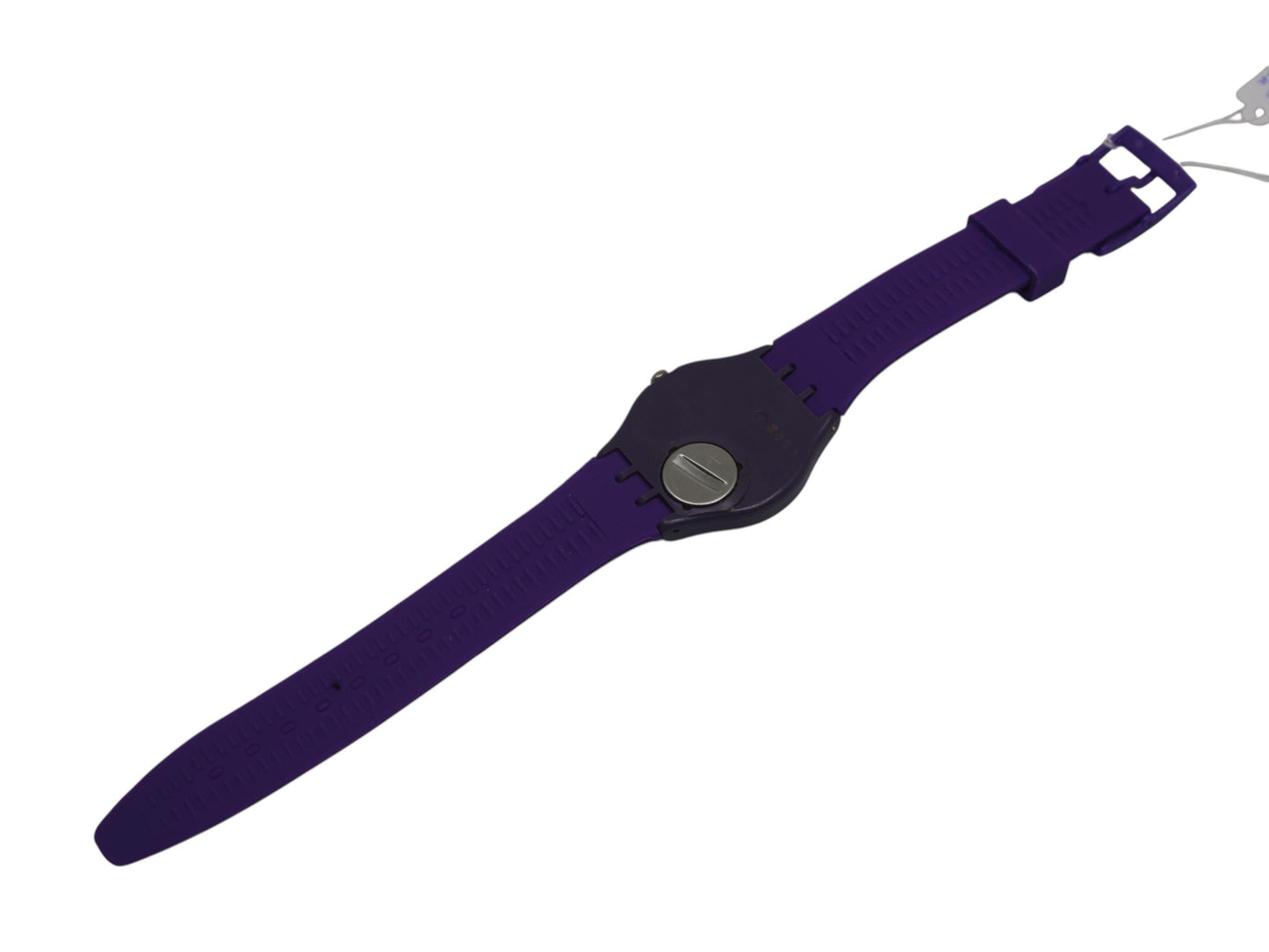 17mm Gents Swatch, 'Purple and White', GV122, in perfect working order, Nice Used Condition