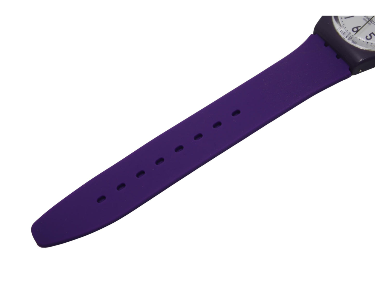 17mm Gents Swatch, 'Purple and White', GV122, in perfect working order, Nice Used Condition