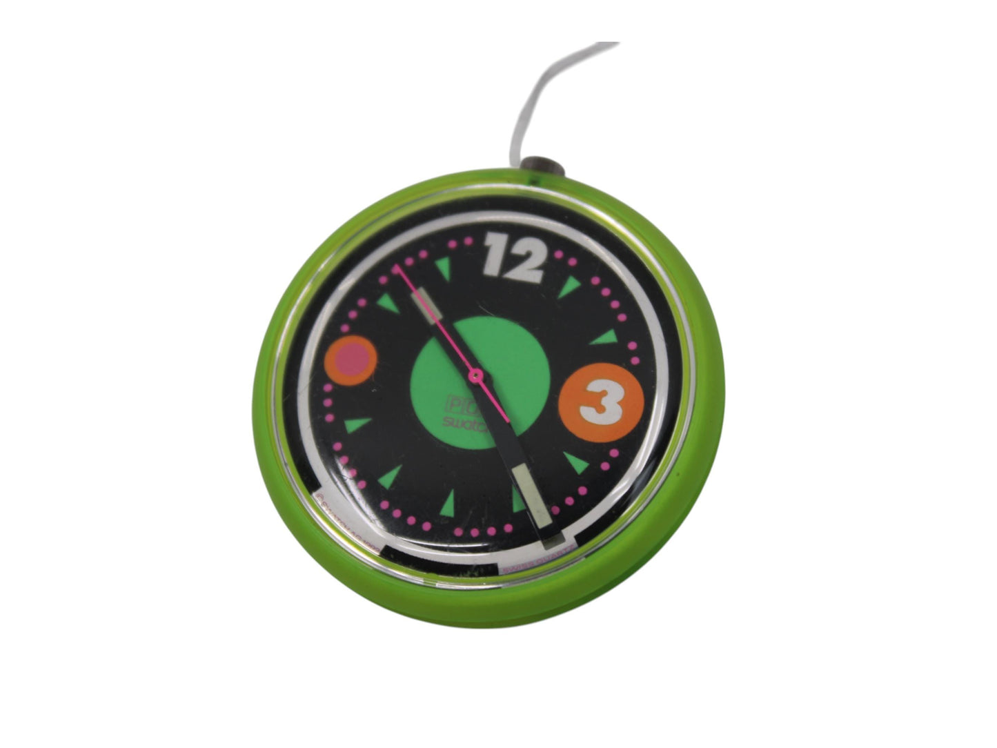 1993, Swatch, PopSwatch, 'Windsurfing', PWJ104, NO strap and NO popring, working fine, Nice, Used Condition