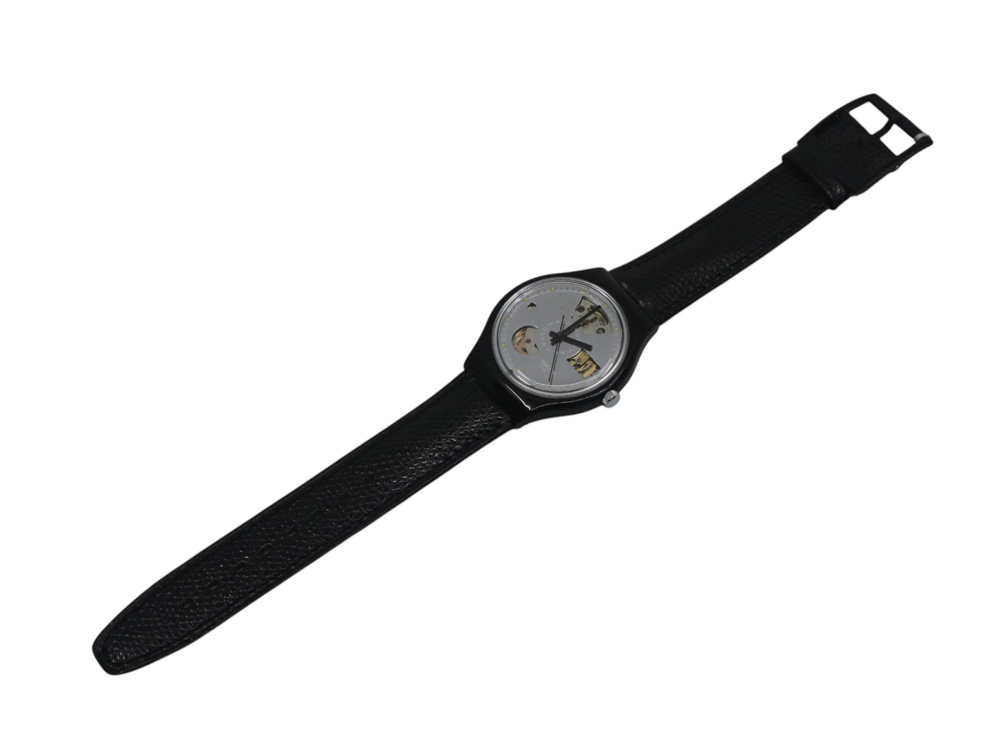 1991 'Black Motion' Vintage Gents Automatic Swatch SAB100, NO box, new old stock, never worn