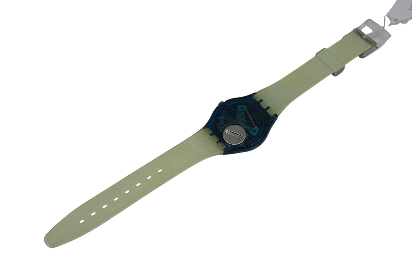 Vintage Gents Swatch Art, 'Blue Pasta' GG138, No box, NEW OLD STOCK, Never Worn, working 100% original strap