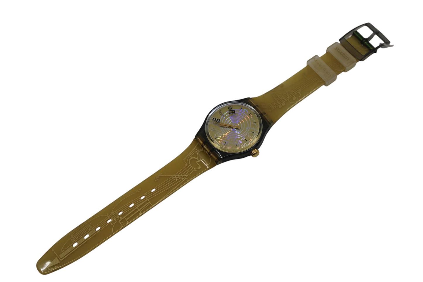 1993 'Spartito' NEW Old STOCK,vintage gents Musicall Swatch SLM101, perfect condition, working fine, READ Description