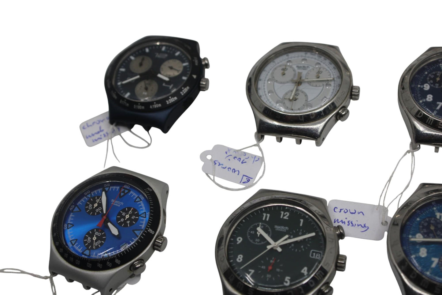 Irony Chrono Swatch watch, 17 pieces, FoR PaRTS oNLY, Not Working, what you see is what you get