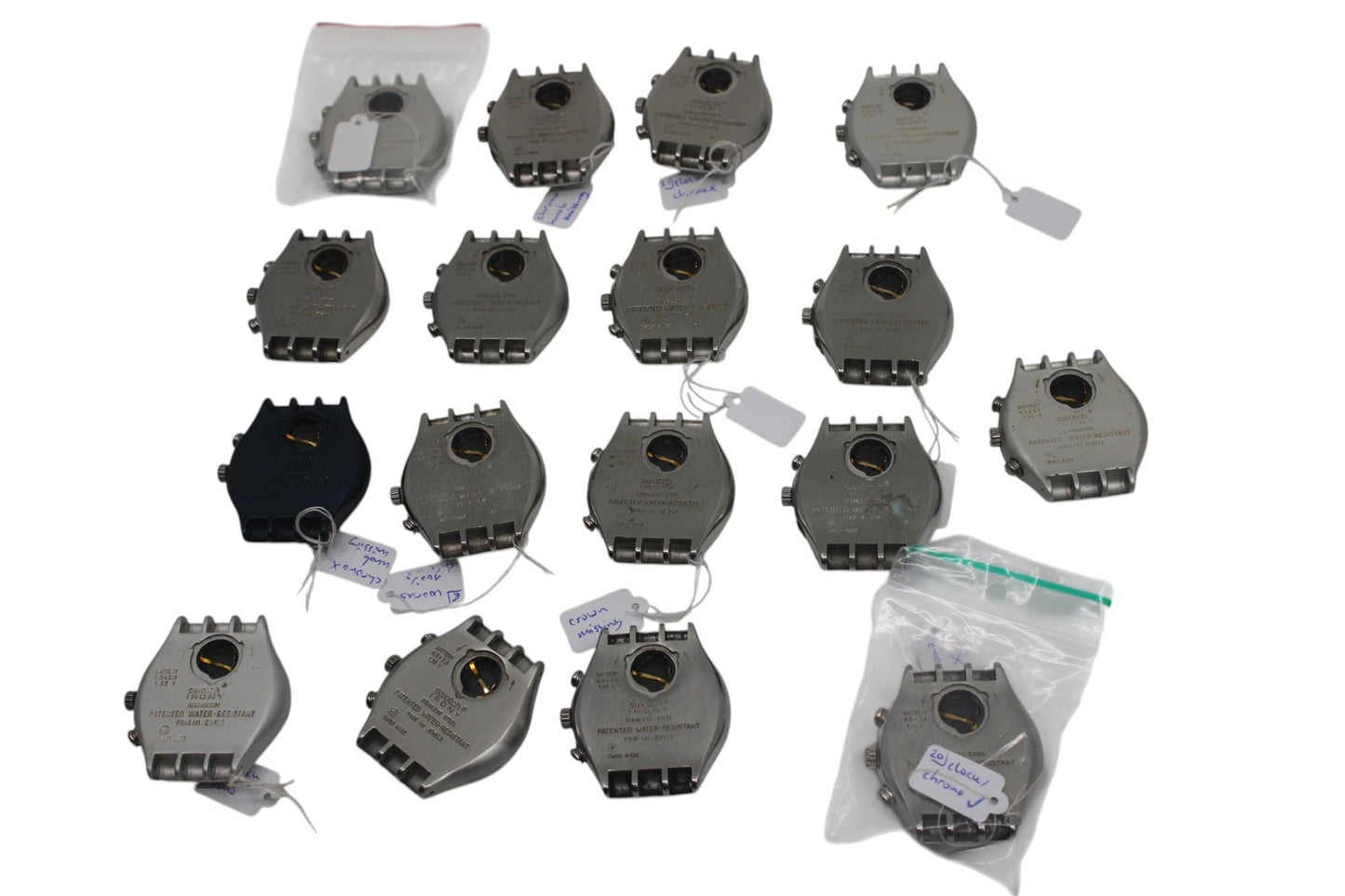 Irony Chrono Swatch watch, 17 pieces, FoR PaRTS oNLY, Not Working, what you see is what you get