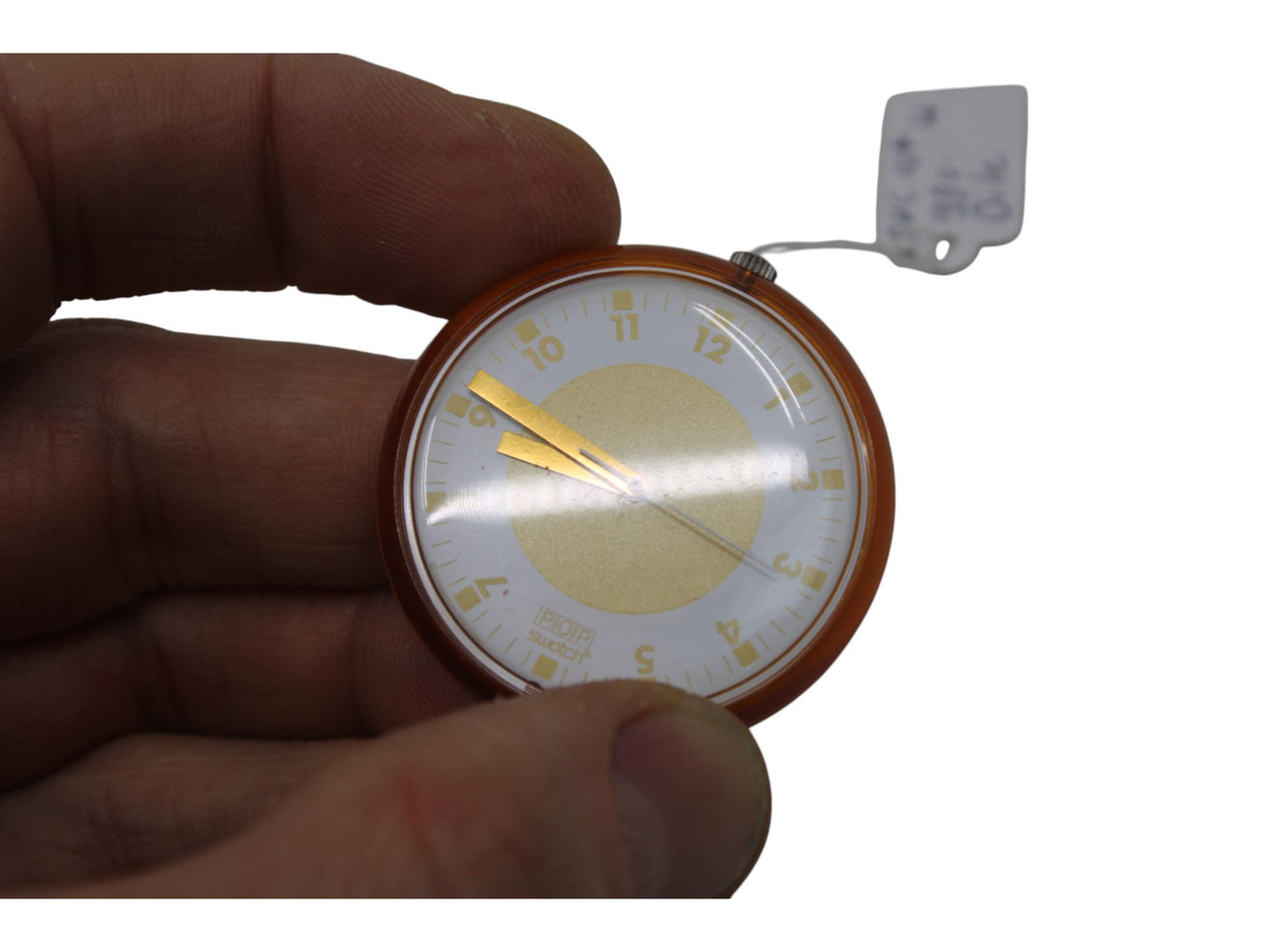 1990, Swatch, PopSwatch, 'Dile', PWC104, nice, used condition, NO strap, NO ring