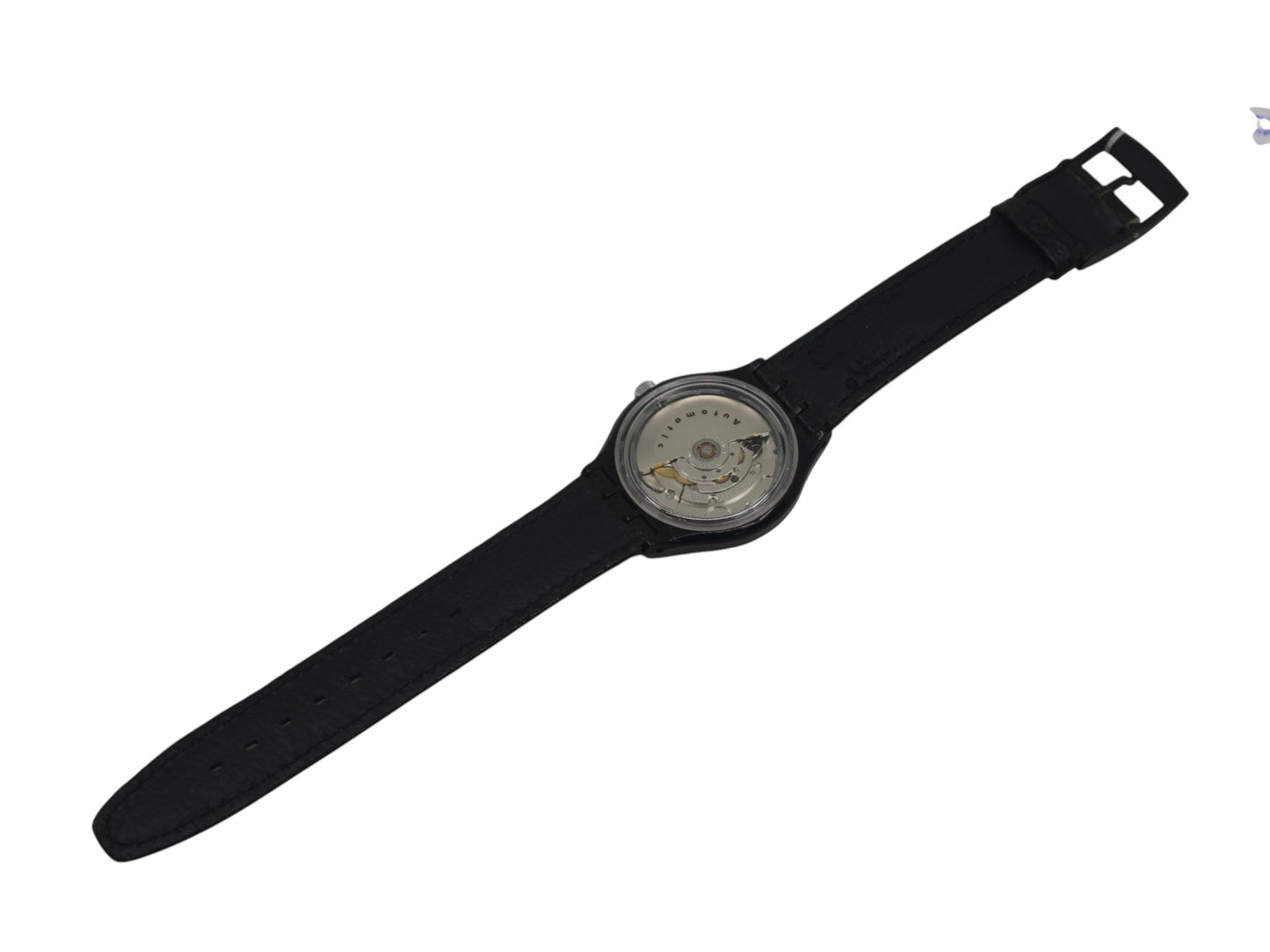 1991 'Black Motion' Vintage Gents Automatic Swatch SAB100, NO box, new old stock, never worn