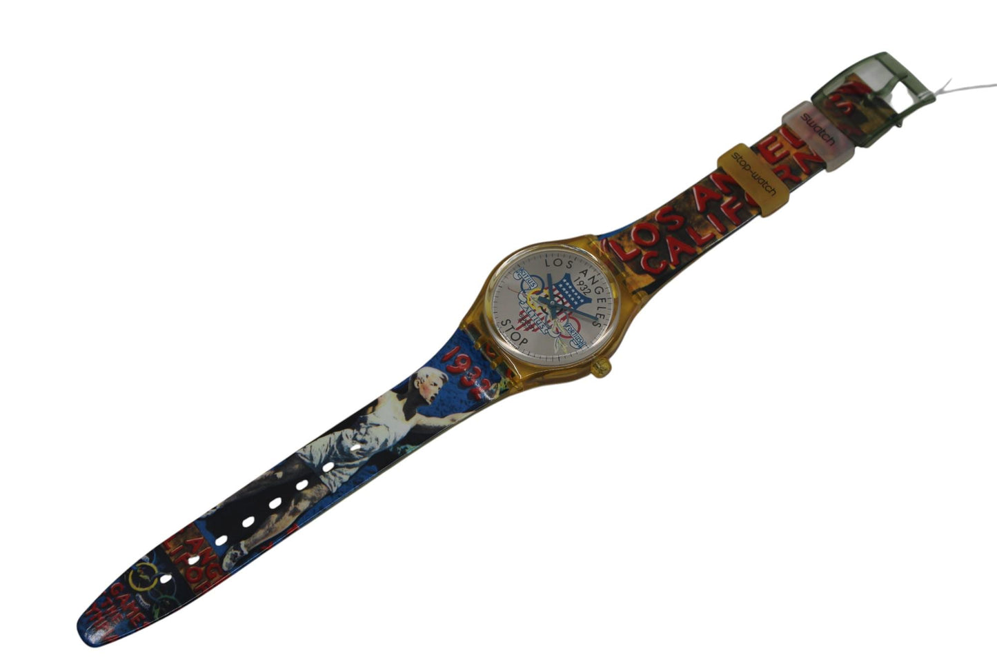 Vintage Swatch watch, NEW OLD STOCK 'L.A. 1932', SSZ100, working fine