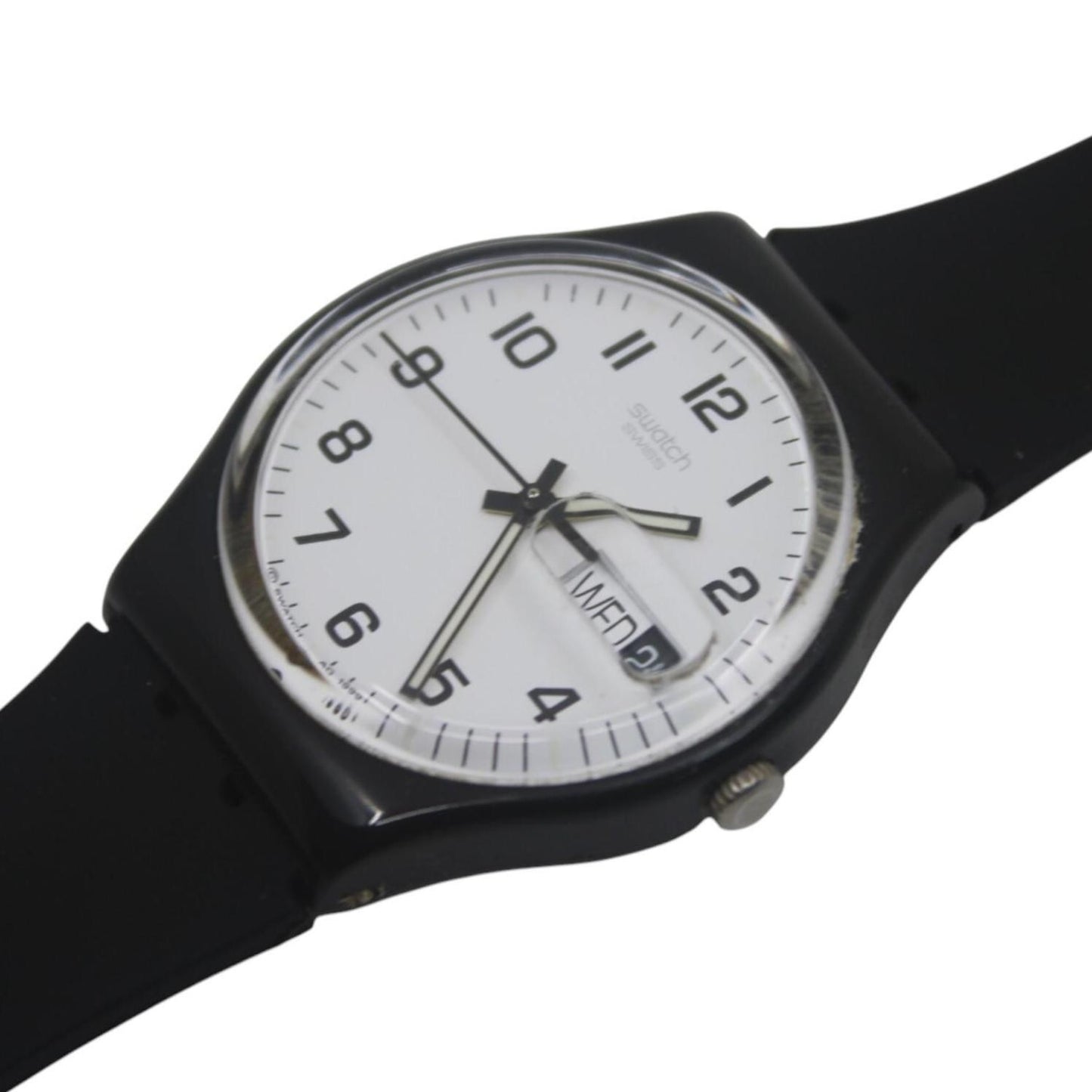 Vintage Gents Swatch 'Once Again', GB743, no box, nice, used condition, new strap