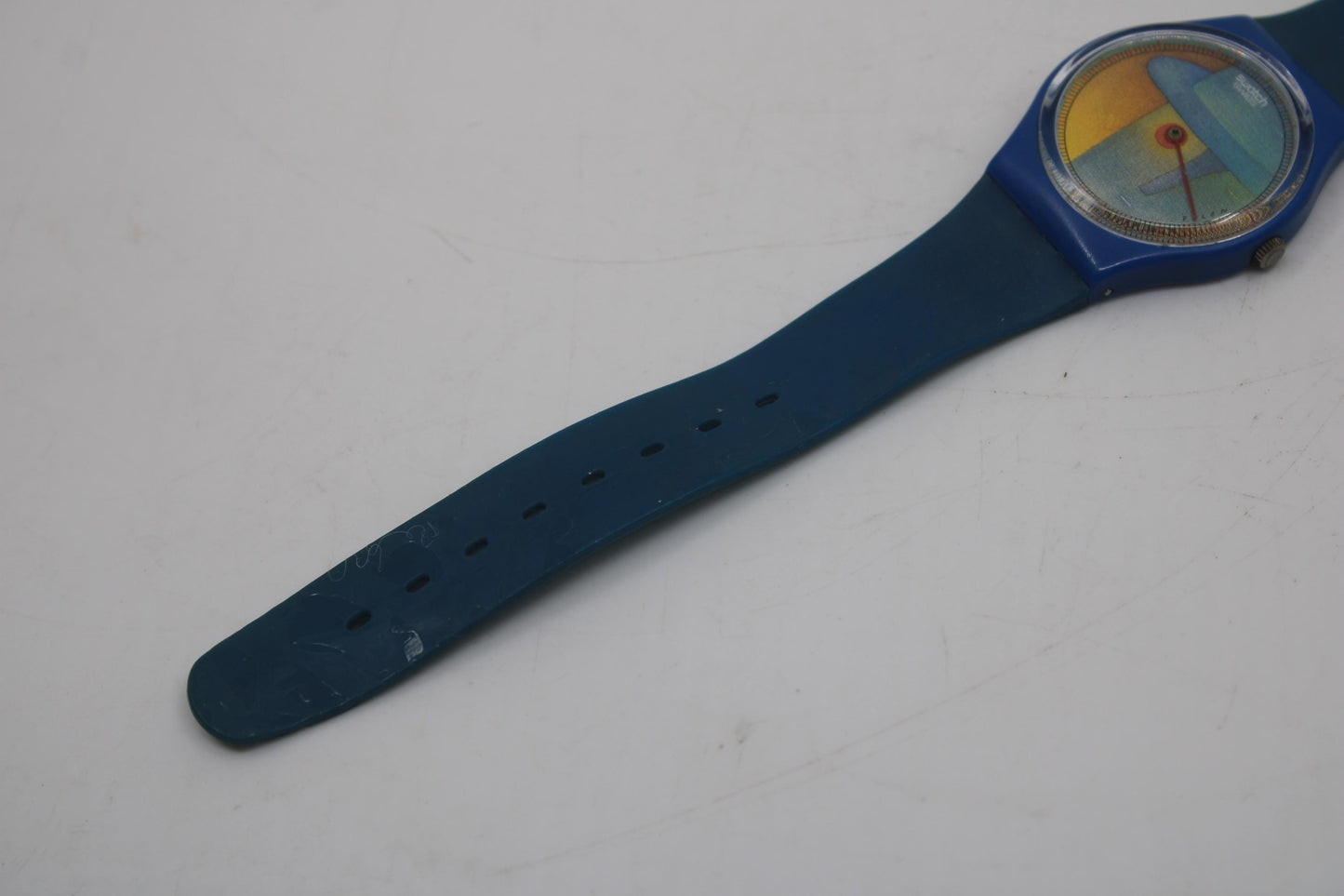 Limited Edition Swatch Folon 'Voir', GZ109, very rare and in beautiful nice, used condition with new strap