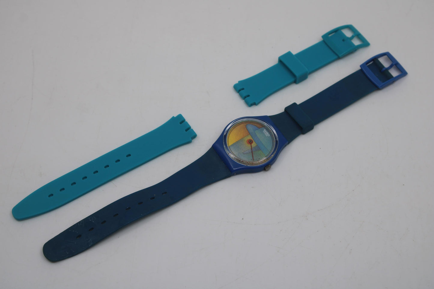 Limited Edition Swatch Folon 'Voir', GZ109, very rare and in beautiful nice, used condition with new strap