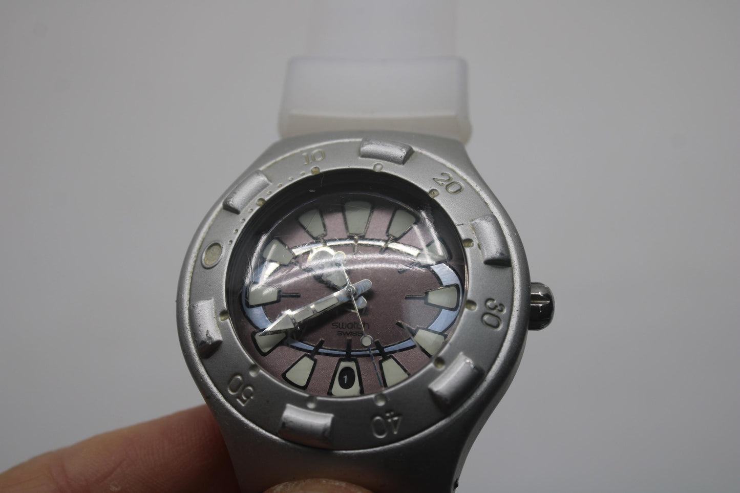 Vintage Swatch Irony Scuba 200 'Rodeo Flip' YDS4005, in used condition, working fine